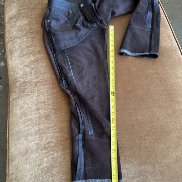 Glove softest leather Pants Jeans style Zippers ankles42 size Low rise. Designer - Picture 13 of 16